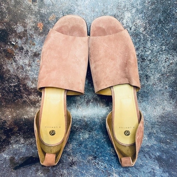 H London Women's Suede Heel - Pink - Picture 5 of 8